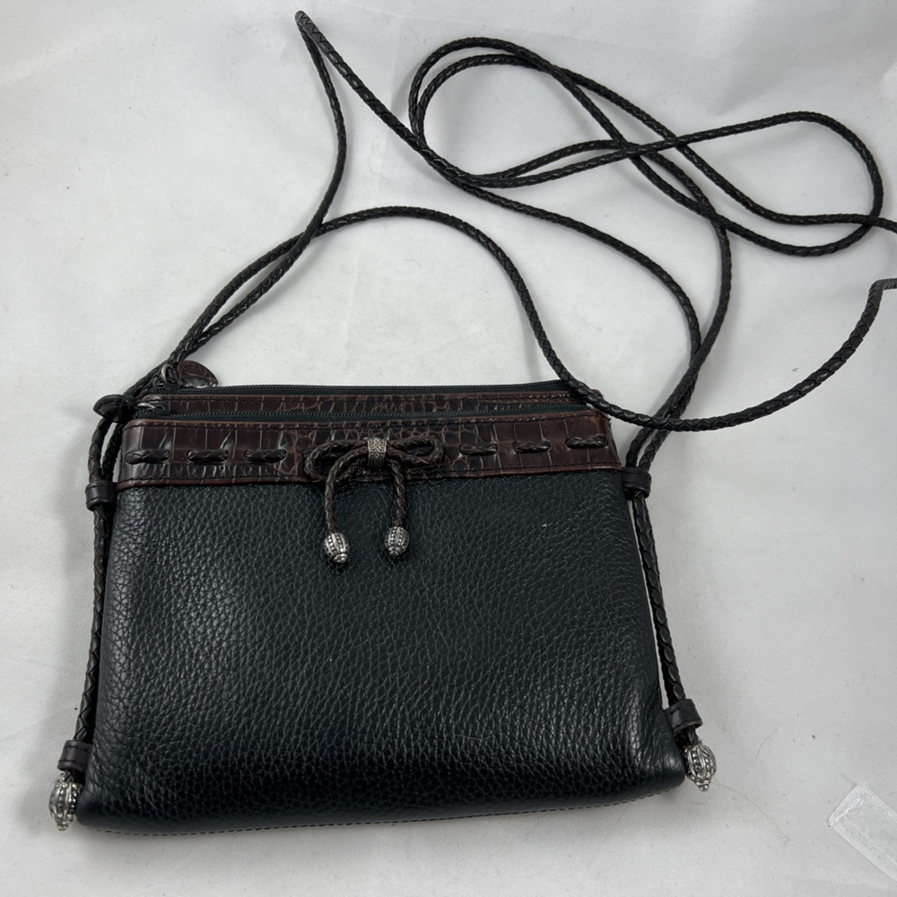 Brighton Bags | Vintage Brighton Black Pebbled Leather Crossbody...